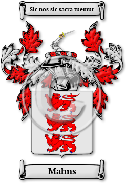 Mahns Family Crest Download (jpg) Legacy Series - 150 DPI