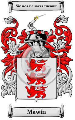 Mawin Family Crest/Coat of Arms
