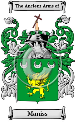 Maniss Family Crest Download (JPG) Heritage Series - 600 DPI