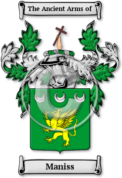 Maniss Family Crest Download (jpg) Legacy Series - 150 DPI