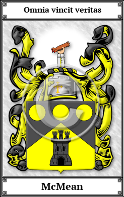 McMean Family Crest Download (JPG)  Book Plated - 150 DPI