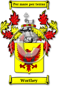 Worthey Family Crest Download (JPG) Legacy Series - 600 DPI
