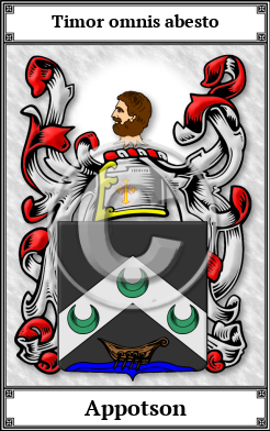 Appotson Family Crest Download (JPG)  Book Plated - 150 DPI