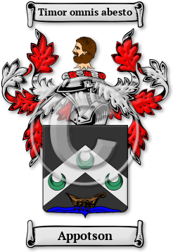 Appotson Family Crest Download (JPG) Legacy Series - 300 DPI