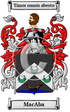 MacAba Family Crest/Coat of Arms