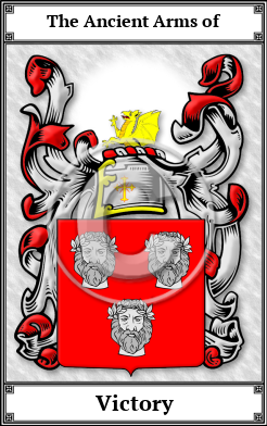 Victory Family Crest Download (JPG) Book Plated - 600 DPI