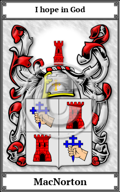 MacNorton Family Crest Download (JPG) Book Plated - 600 DPI