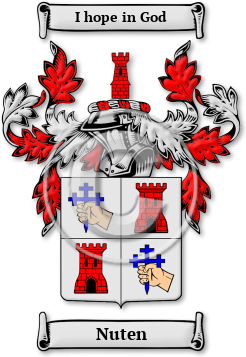 Nuten Family Crest Download (jpg) Legacy Series - 150 DPI