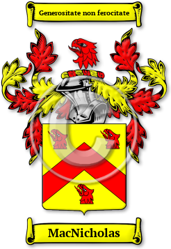 MacNicholas Family Crest Download (jpg) Legacy Series - 150 DPI