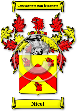 Nicel Family Crest Download (jpg) Legacy Series - 150 DPI