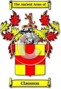 Clausson Family Crest Download (jpg) Legacy Series - 150 DPI
