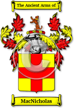 MacNicholas Family Crest Download (jpg) Legacy Series - 150 DPI