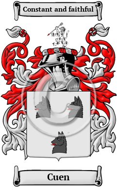 Cuen Family Crest Download (JPG) Heritage Series - 600 DPI
