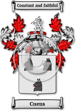 Cuens Family Crest Download (jpg) Legacy Series - 150 DPI