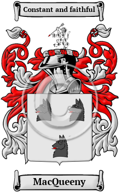 MacQueeny Family Crest/Coat of Arms