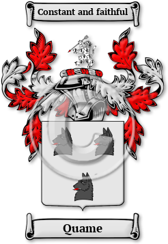 Quame Family Crest Download (jpg) Legacy Series - 150 DPI
