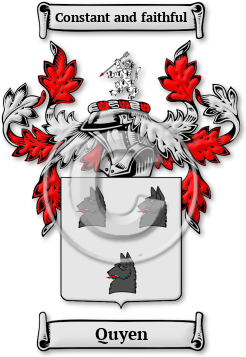 Quyen Family Crest Download (jpg) Legacy Series - 150 DPI