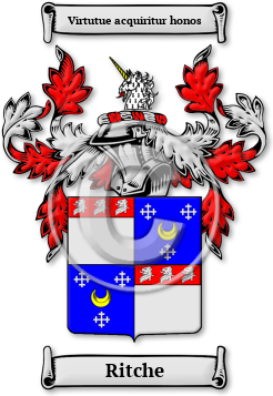 Ritche Family Crest Download (jpg) Legacy Series - 150 DPI