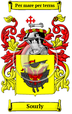 Sourly Family Crest/Coat of Arms