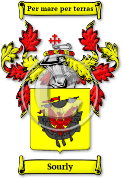 Sourly Family Crest Download (jpg) Legacy Series - 150 DPI
