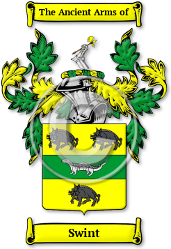 Swint Family Crest Download (jpg) Legacy Series - 150 DPI