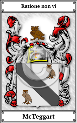 McTeggart Family Crest Download (JPG)  Book Plated - 150 DPI