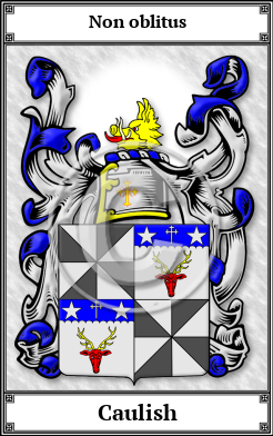 Caulish Family Crest Download (JPG) Book Plated - 600 DPI