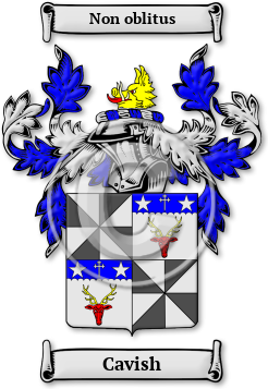 Cavish Family Crest Download (jpg) Legacy Series - 150 DPI