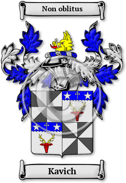 Kavich Family Crest Download (JPG) Legacy Series - 600 DPI