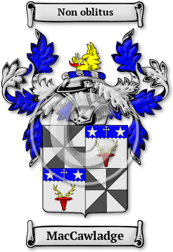 MacCawladge Family Crest Download (jpg) Legacy Series - 150 DPI