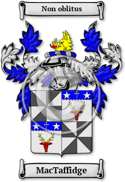 MacTaffidge Family Crest Download (jpg) Legacy Series - 150 DPI
