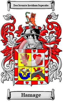 Hamage Family Crest Download (JPG) Heritage Series - 600 DPI