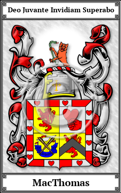 MacThomas Family Crest Download (JPG)  Book Plated - 150 DPI