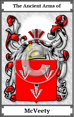 McVeety Family Crest Download (JPG)  Book Plated - 150 DPI