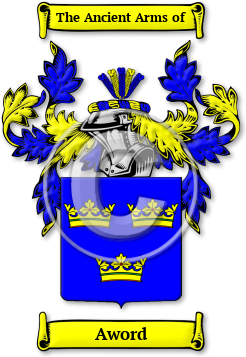 Aword Family Crest Download (jpg) Legacy Series - 150 DPI