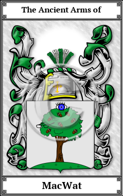 MacWat Family Crest Download (JPG)  Book Plated - 150 DPI