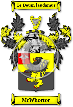 McWhortor Family Crest Download (jpg) Legacy Series - 150 DPI