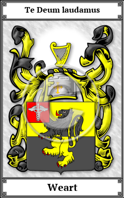 Weart Family Crest Download (JPG)  Book Plated - 150 DPI