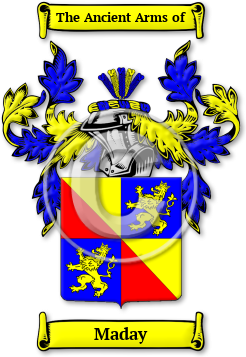 Maday Family Crest Download (jpg) Legacy Series - 150 DPI