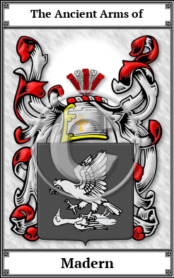 Madern Family Crest Download (JPG)  Book Plated - 150 DPI