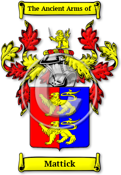 Mattick Family Crest Download (JPG) Legacy Series - 300 DPI