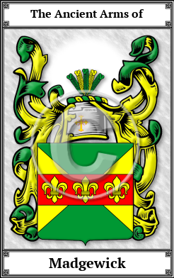 Madgewick Family Crest Download (JPG)  Book Plated - 150 DPI