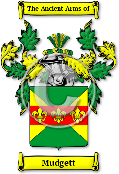 Mudgett Family Crest Download (jpg) Legacy Series - 150 DPI