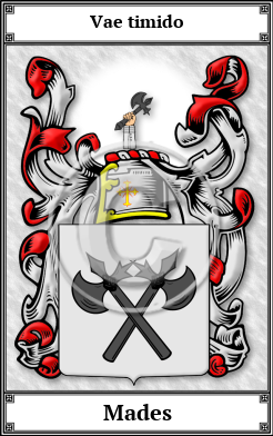 Mades Family Crest Download (JPG) Book Plated - 600 DPI