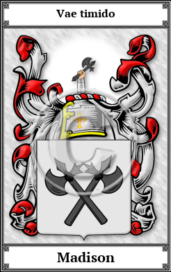 Madison Family Crest Download (JPG) Book Plated - 600 DPI