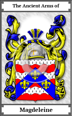 Magdeleine Family Crest Download (JPG)  Book Plated - 150 DPI