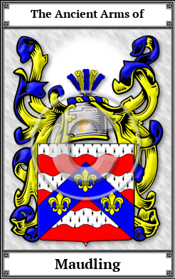 Maudling Family Crest Download (JPG)  Book Plated - 150 DPI