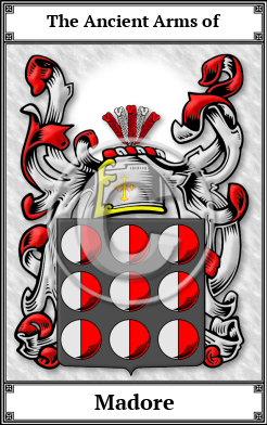 Madore Family Crest Download (JPG) Book Plated - 300 DPI