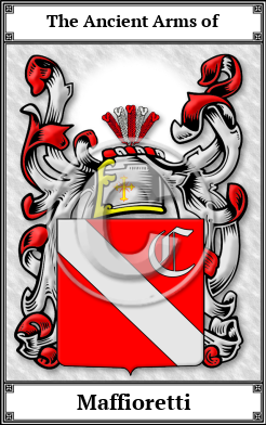 Maffioretti Family Crest Download (JPG) Book Plated - 600 DPI