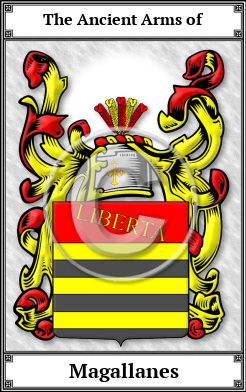 Magallanes Family Crest Download (JPG)  Book Plated - 150 DPI